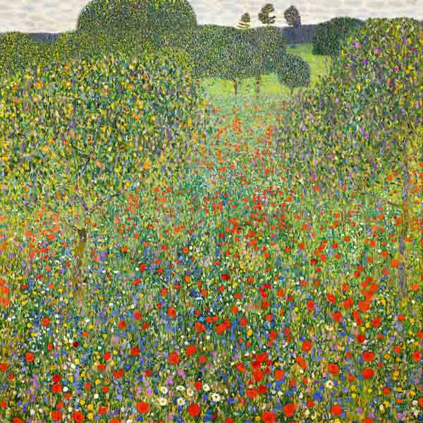 campo di papaveri di Klimt